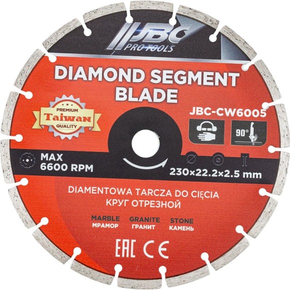 Круг отрезной JBC 230х22.2х2.5мм JBC-CW6005(62941)