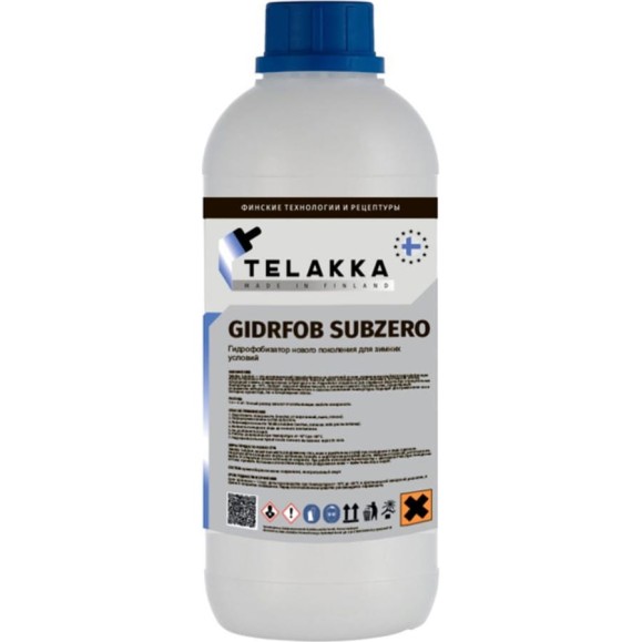 Гидрофобизатор при отрицательных температурах Telakka GIDROFOB SUBZERO 1л 4673763647889 Гидрофобизатор при отрицательных температурах Telakka GIDROFOB SUBZERO 1л 4673763647889
