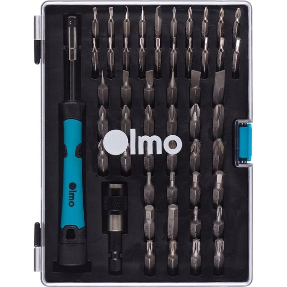 Набор бит Olmo 346789 с рукояткой пескоструйная обработка CRV, 52 шт ЭК000146789