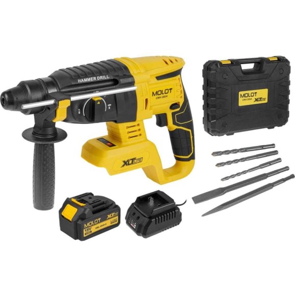 Перфоратор аккумуляторный MOLOT CRH 1814 XLT Lite SET 2318034 Перфоратор аккумуляторный MOLOT CRH 1814 XLT Lite SET 2318034