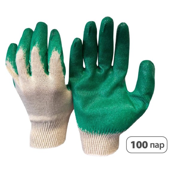 Перчатки SaveHands 104, ХБ с одинарным латексным обливом, 9 р., 13 класс, упаковка 100 пар 101104-100 Перчатки SaveHands 104, ХБ с одинарным латексным обливом, 9 р., 13 класс, упаковка 100 пар 101104-100