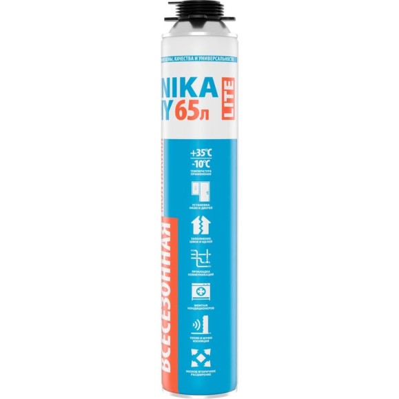 Пена монтажная профессиональная всесезонная MARCON UNIKA DIY LITE 65л UDV65MPL Пена монтажная профессиональная всесезонная MARCON UNIKA DIY LITE 65л UDV65MPL