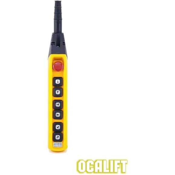 Пульт управления OCALIFT 6 кнопками 2 скорости, стоп, для кран балки, IP55 TNHA1-63FYS