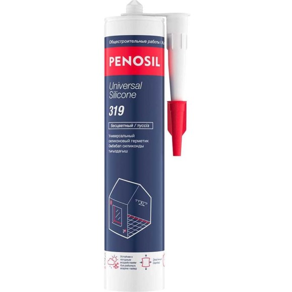 Герметик силиконовый универсальный PENOSIL Universal Silicone 319, черный, 280 мл, H0022Z