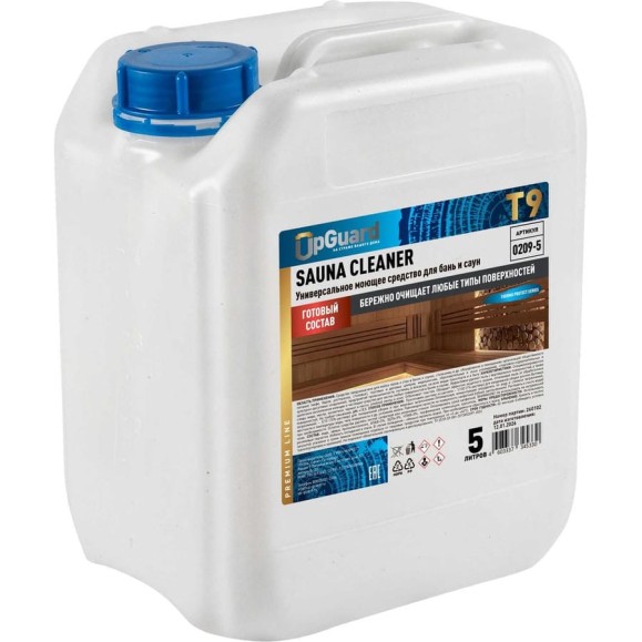 Универсальный очиститель для мытья сауны и бани UPGUARD T9 SAUNA CLEANER 5л 209-5 Универсальный очиститель для мытья сауны и бани UPGUARD T9 SAUNA CLEANER 5л 209-5