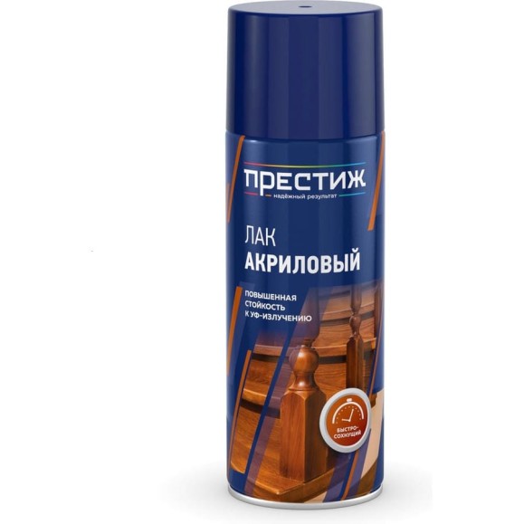 Лак акриловый аэрозольный Престиж матовый, 520 мл 281255 Лак акриловый аэрозольный Престиж матовый, 520 мл 281255