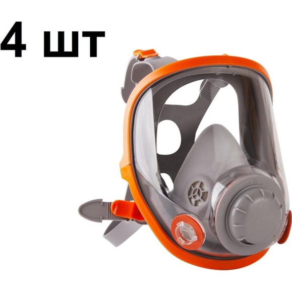 Полнолицевая маска (4 шт) из силикона, размер XL Jeta Safety 5950-box-XL