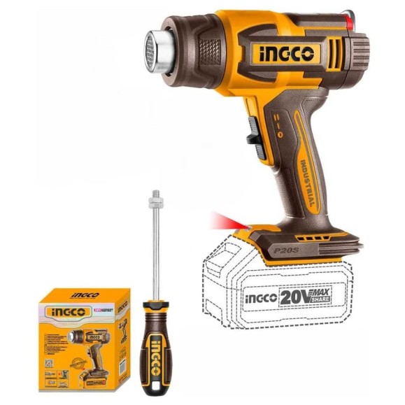 Фен аккумуляторный INGCO 20В (10) INDUSTRIAL HGLI2003