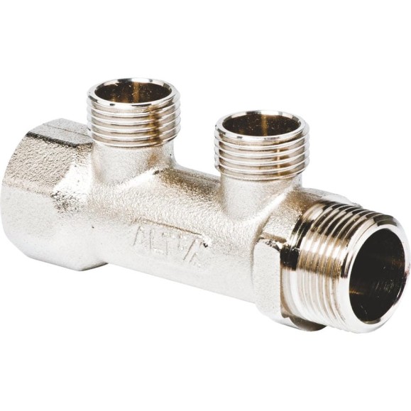 Коллектор с патрубками Altstream 3/4"х1/2" НР 2 выхода 005010222