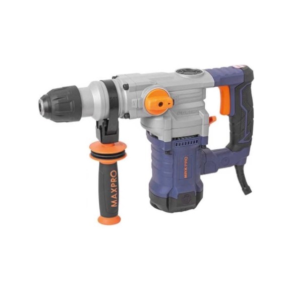 Перфоратор демонтажный MAX-PRO 1200 Вт, 880 об/мин, 4,5 Дж, 3 режима, Д/Б/М-40/28/13, 4,95 кг, SDS-PLUS, антивибрационная ручка, резиновые вставки, ре 85091 Перфоратор демонтажный MAX-PRO 1200 Вт, 880 об/мин, 4,5 Дж, 3 режима, Д/Б/М-40/28/13, 4,95 кг, SDS-PLUS, антивибрационная ручка, резиновые вставки, ре 85091