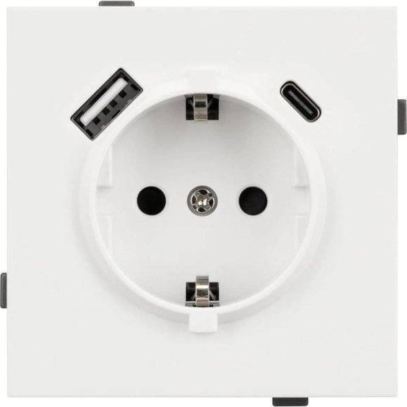 Механизм розетки с USB зарядкой Arlight SCT-TENDO-MUAC-SFPL-WH 1шт 054610 Механизм розетки с USB зарядкой Arlight SCT-TENDO-MUAC-SFPL-WH 1шт 054610