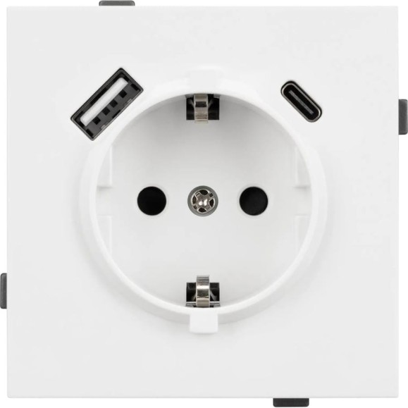 Механизм розетки с USB зарядкой Arlight SCT-TENDO-MUAC-PL-WH 1шт 054086 Механизм розетки с USB зарядкой Arlight SCT-TENDO-MUAC-PL-WH 1шт 054086