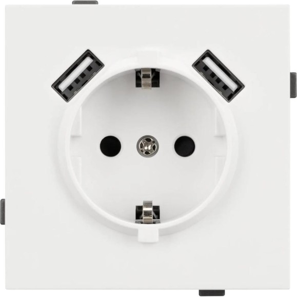 Механизм розетки с USB зарядкой Arlight SCT-TENDO-MUAA-SFPL-WH 1шт 054606 Механизм розетки с USB зарядкой Arlight SCT-TENDO-MUAA-SFPL-WH 1шт 054606
