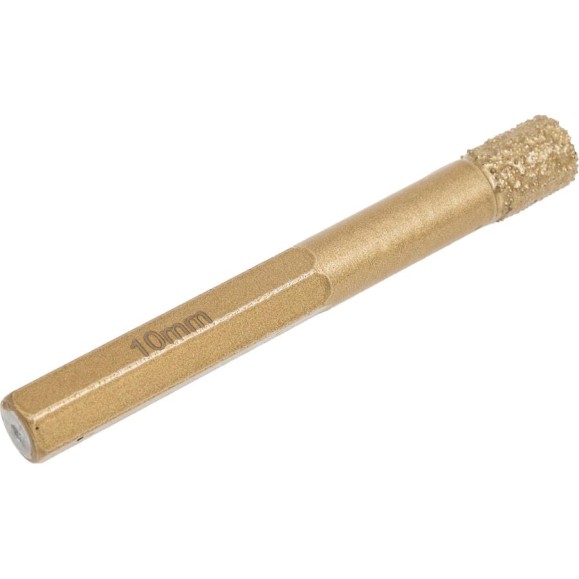 Коронка алмазная для плитки 10 мм, 6-гранный хвостовик PROJAHN 59810
