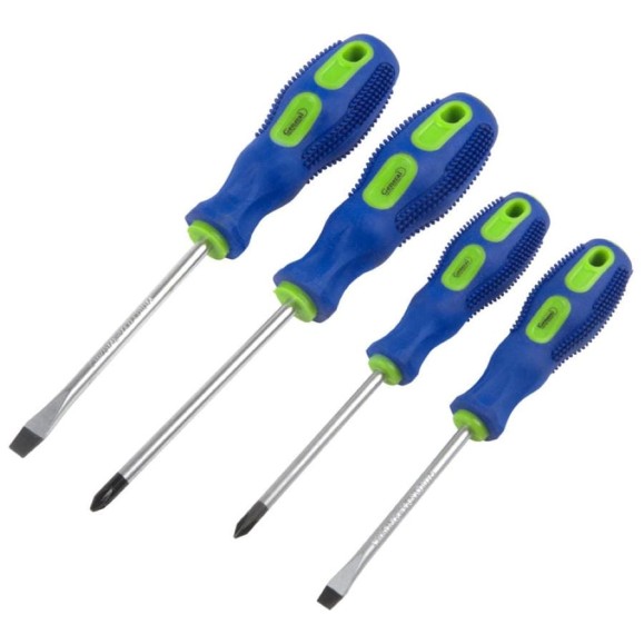 Набор отверток General Lighting Systems 4 штуки, 2хSL + 2хPH, CR-V, G-Tec, блистер 901206