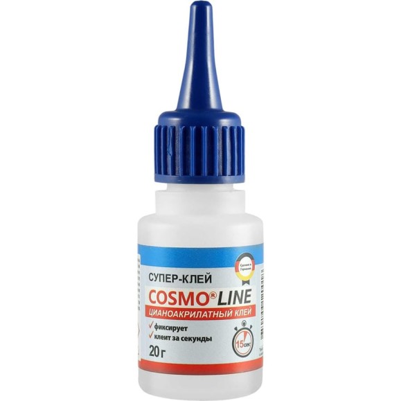 Клей COSMO LINE, флакончик 20 гр CA-500.390-(20) Клей COSMO LINE, флакончик 20 гр CA-500.390-(20)