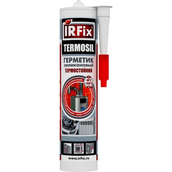 Высокотемпературный силиконовый герметик IRFIX TERMOSIL красный, 310 мл 20019 Высокотемпературный силиконовый герметик IRFIX TERMOSIL красный, 310 мл 20019