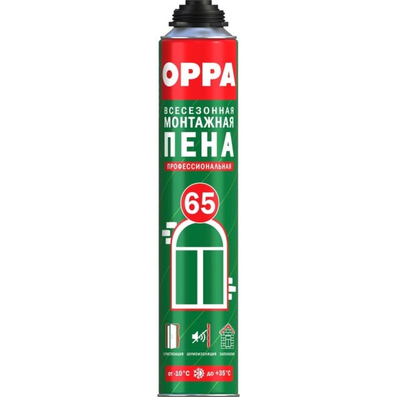 Пена монтажная профессиональная всесезонная OPPA 850 мл OPPAPROF65