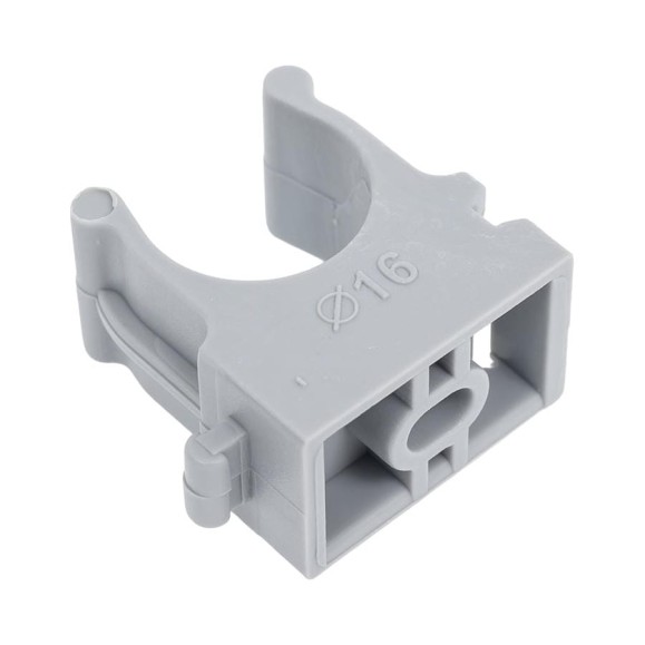 Клипса-крепеж для ПВХ труб Netron 16 мм, серая, 100 шт. N-PVC-C-0016-GR Клипса-крепеж для ПВХ труб Netron 16 мм, серая, 100 шт. N-PVC-C-0016-GR