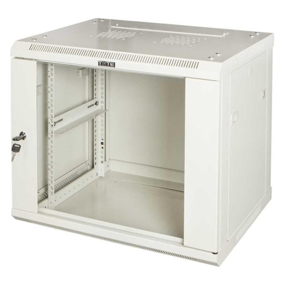 Шкаф TWT настенный Pro 22U 600x450, стеклянная дверь, II TWT-CBWPG-22U-6x4-GY