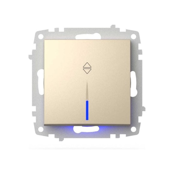 Переключатель с подсветкой ELBI Zena Vega слоновая кость M+K 609-012500-210 Переключатель с подсветкой ELBI Zena Vega слоновая кость M+K 609-012500-210