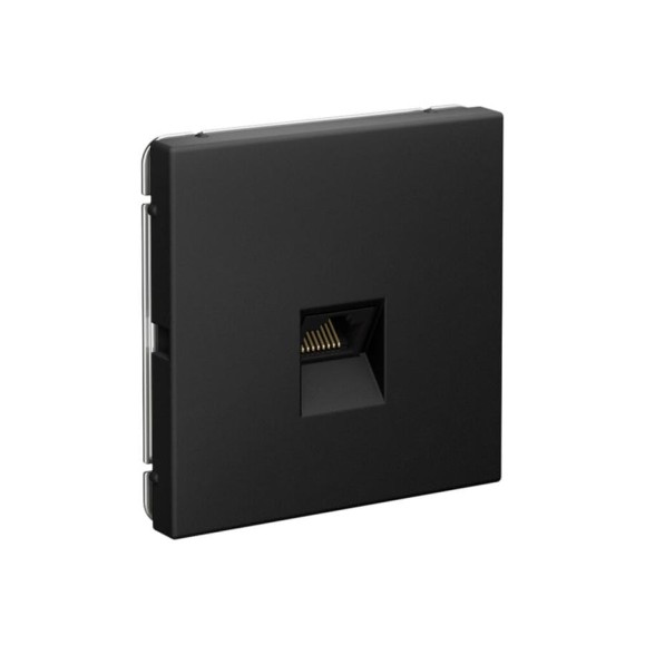 Розетка компьютерная RJ45 Systeme Electric ArtGallery, кат. 5е, механизм, Карбон, арт. GAL001083