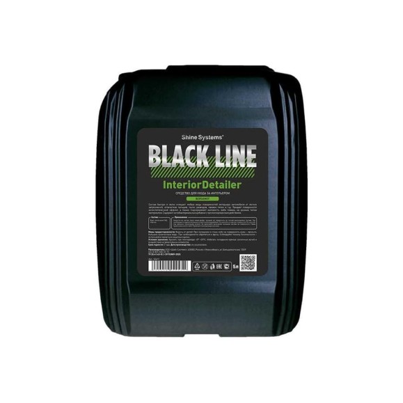 Средство для ухода за интерьером аромат бергамота, серия Black Line Shine Systems InteriorDetailer Bergamot, 5 л SSBL996