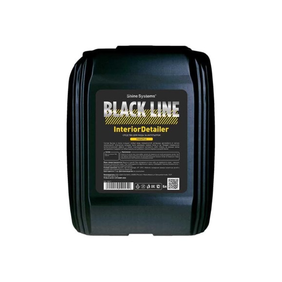 Средство для ухода за интерьером аромат ананаса, серия Black Line Shine Systems InteriorDetailer Pineapple, 5 л SSBL995