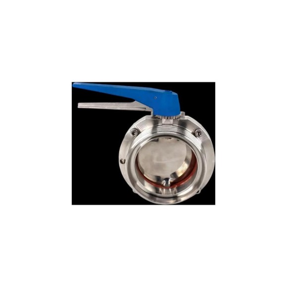 Затвор дисковый резьбовой нержавеющий NEWKEY EPDM, AISI304 DN100 (4), (CF8), PN8 NK-DZmEPDM100/4