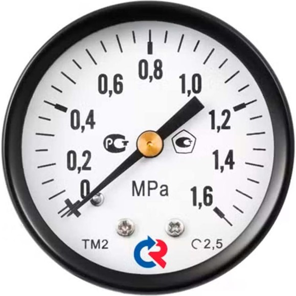 Манометр РОСМА ТМ-210Т.00 (0-0.16МПа) М12х1.5 2.5 50мм, осевой, кл. точн. 2.5 D070-07698 Манометр РОСМА ТМ-210Т.00 (0-0.16МПа) М12х1.5 2.5 50мм, осевой, кл. точн. 2.5 D070-07698