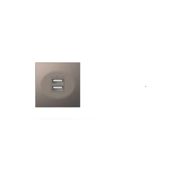 Розетка USB двойная ELBI Zena Vega антрацит, 5V, 2.1A M+K 609-014000-143 Розетка USB двойная ELBI Zena Vega антрацит, 5V, 2.1A M+K 609-014000-143