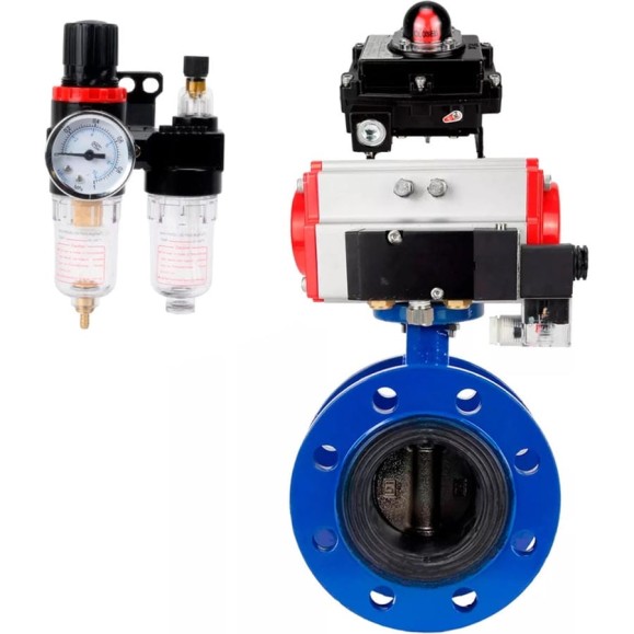 Затвор дисковый DN.ru GGG40-304-EPDM-2W-F-R Ду300 Ру16 пневмопривод DA-210, пневмораспределитель 220VAC, БКВ LSB-410, БПВ D050-56597 Затвор дисковый DN.ru GGG40-304-EPDM-2W-F-R Ду300 Ру16 пневмопривод DA-210, пневмораспределитель 220VAC, БКВ LSB-410, БПВ D050-56597