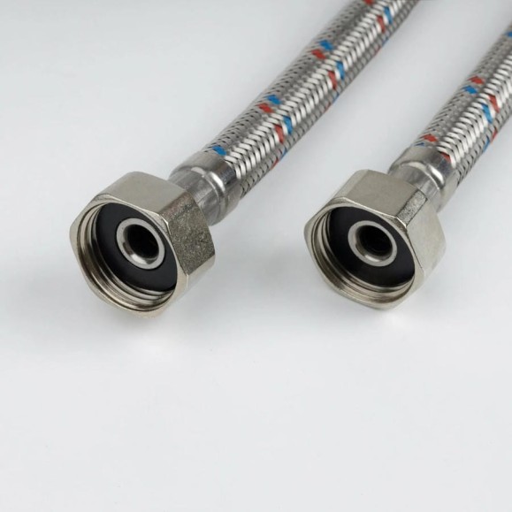 Гибкая подводка IDDIS, F1/2×F1/2, SS304, латунь, 0.6 м 926ABS06ZP