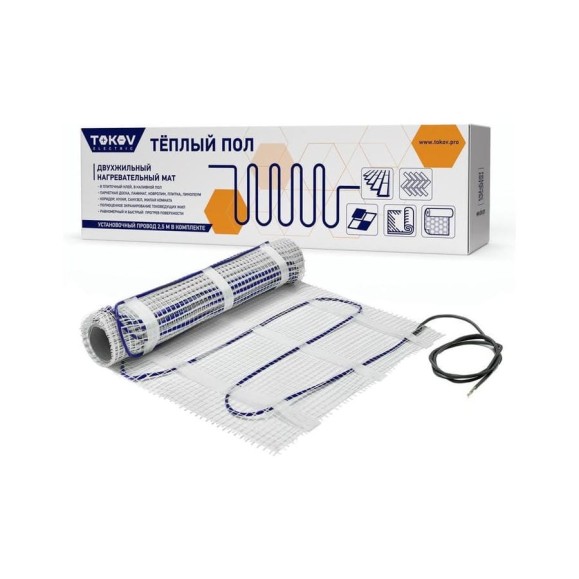 Комплект Теплый пол (мат) TOKOV ELECTRIC 150Вт/кв.м 4кв.м TKE-MAT150-600-4