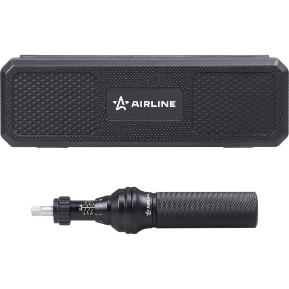 Отвертка динамометрическая Airline, 1/4", 1-6 Нм, с битами 23 пр. (PH, HEX, TORX), в кейсе ATBN301 Отвертка динамометрическая Airline, 1/4", 1-6 Нм, с битами 23 пр. (PH, HEX, TORX), в кейсе ATBN301