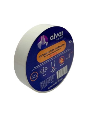 Изолента Alvar ПВХ 19мм, 20м, белая (комплект из 10 штук) AL-1920W_10 Изолента Alvar ПВХ 19мм, 20м, белая (комплект из 10 штук) AL-1920W_10