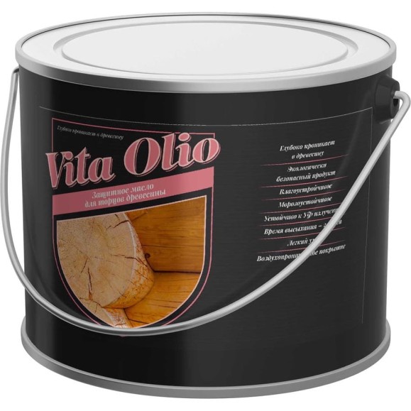 Масло-воск для торцов Vita Olio, бесцветное, 10 л 258625 Масло-воск для торцов Vita Olio, бесцветное, 10 л 258625
