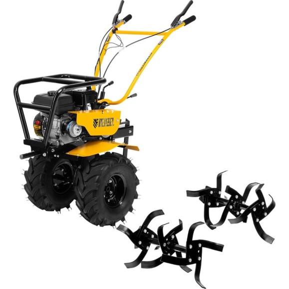 Мотоблок Denzel DPT-670S-PRO, 7 л.с., ремен.сцеп, фрез 3x4, ШОМ, передачи 6В/2Н 56446