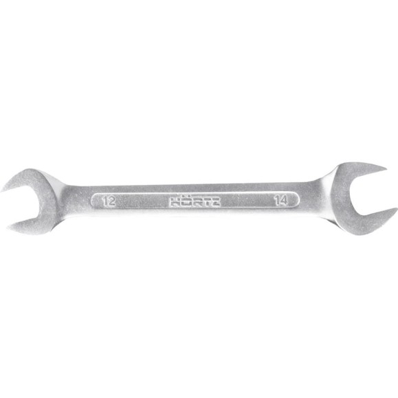 Ключ гаечный двусторонний HORTZ HOR 12x14, хром 102224