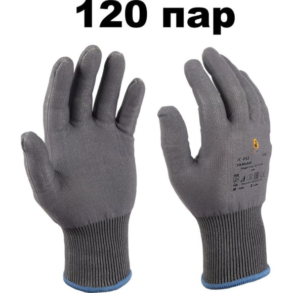 Перчатки от порезов (120 пар) из полиэтилена Адамант размер L/9 Jeta Safety JC-052-box-L