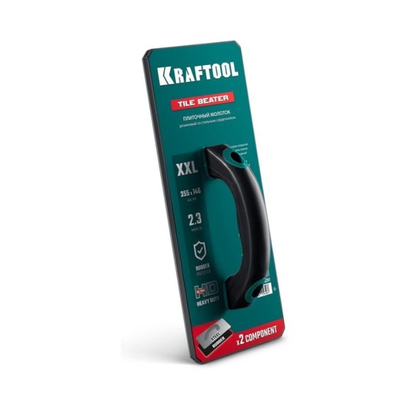 Плиточный молоток прижим обрезиненный со стальным сердечником KRAFTOOL Tile Beater 355x146 мм 33261 Плиточный молоток прижим обрезиненный со стальным сердечником KRAFTOOL Tile Beater 355x146 мм 33261