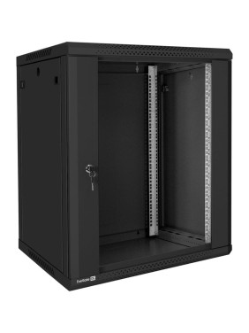 Шкаф телекоммуникационный ExeGate 19 настенный 15U EC-WM-15U.600.G.BLACK 19”, 15U, 600x600x769mm ШхГхВ, передняя дверь закаленное стекло, съемные боковые панели 300266