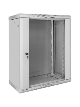Шкаф телекоммуникационный ExeGate 19 настенный 15U EC-WM-15U.450.G.GREY 19”, 15U, 600x450x769mm ШхГхВ , передняя дверь закаленное стекло, съемные боковые па 300255