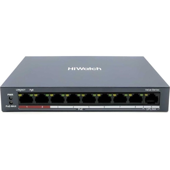 Коммутатор HIWATCH HikVision DS-S1008GP Коммутатор HIWATCH HikVision DS-S1008GP