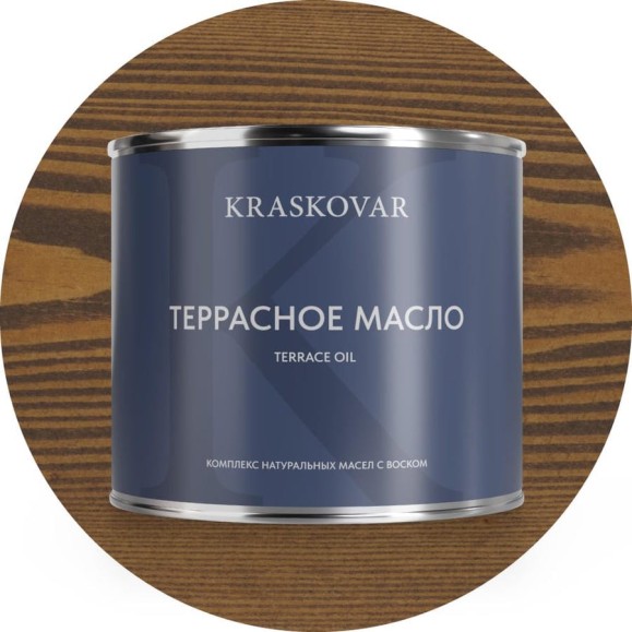 Масло террасное Kraskovar Орех 2,2л 1136 Масло террасное Kraskovar Орех 2,2л 1136