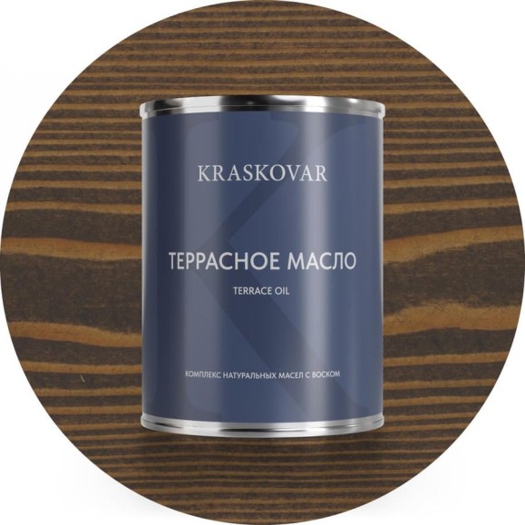 Масло террасное Kraskovar Палисандр 0,75л 1123 Масло террасное Kraskovar Палисандр 0,75л 1123
