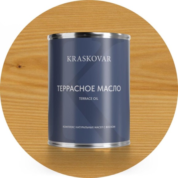 Масло террасное Kraskovar Бесцветный 0,75л 1133 Масло террасное Kraskovar Бесцветный 0,75л 1133