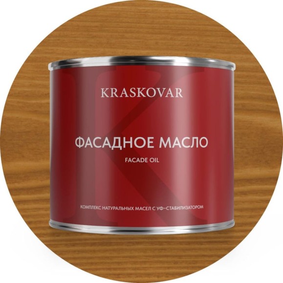 Масло фасадное Kraskovar Тик 2,2л 1149 Масло фасадное Kraskovar Тик 2,2л 1149