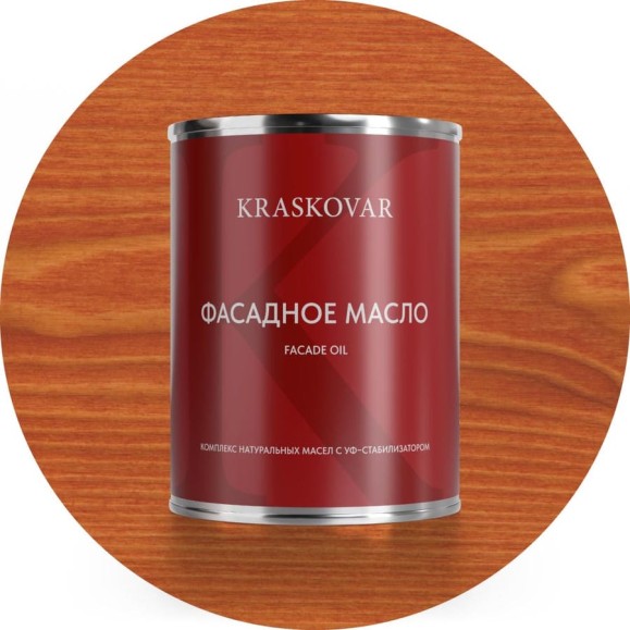 Масло фасадное Kraskovar Лиственница 0,75л 1237 Масло фасадное Kraskovar Лиственница 0,75л 1237