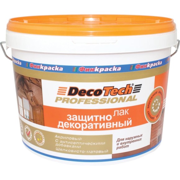 Лак защитно-декоративный DecoTech, 9кг, oсновной 00-00011937